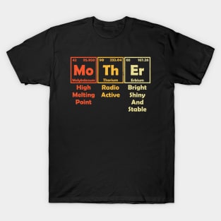 Mother Elements Periodic Table Chemistry Vintage T-Shirt